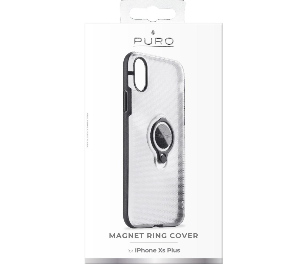 Etui Magnet Ring Cover do iPhone XS Max przezroczyste - 1384540 - zdjęcie 4